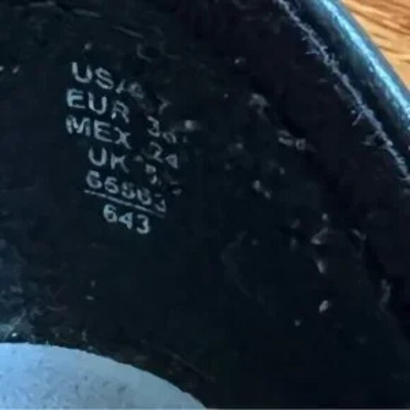 Real ABT Ballet Oxfords Dancer Shoes, Soft Leather, Lace-Up, Size 7, Black - Picture 6 of 7